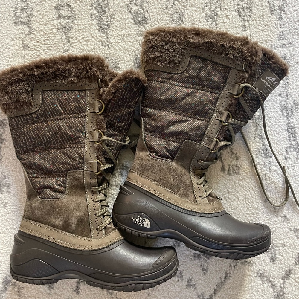 North Face snow boots.